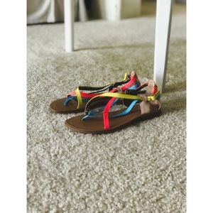 Jessica Simpson colorful flats